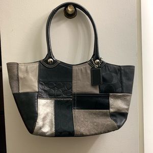 coach patchwork purse tote
